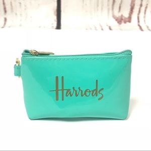 Harrods Mini Keychain Coin Pouch Mint Color